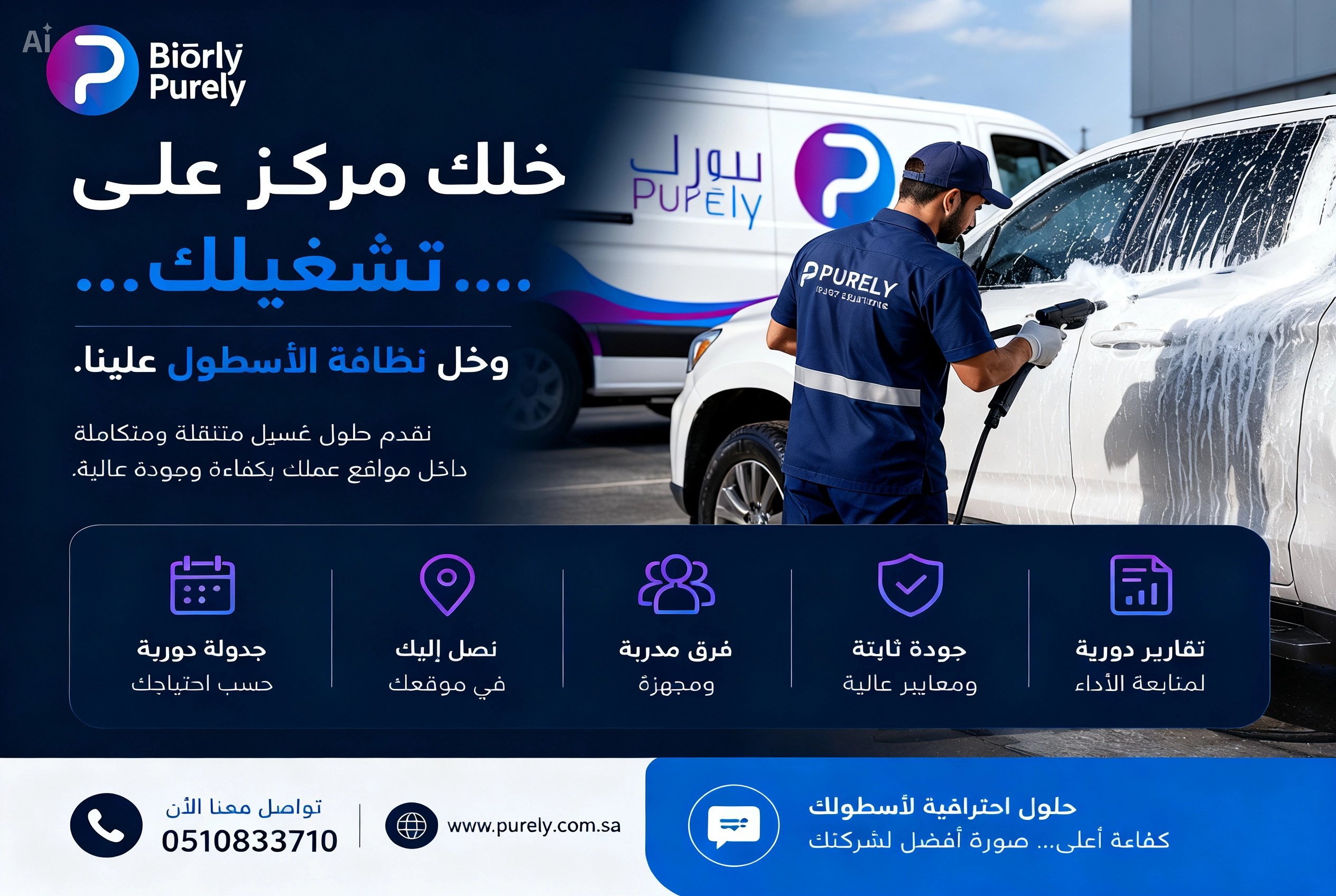 غسيل سيارات الشركات